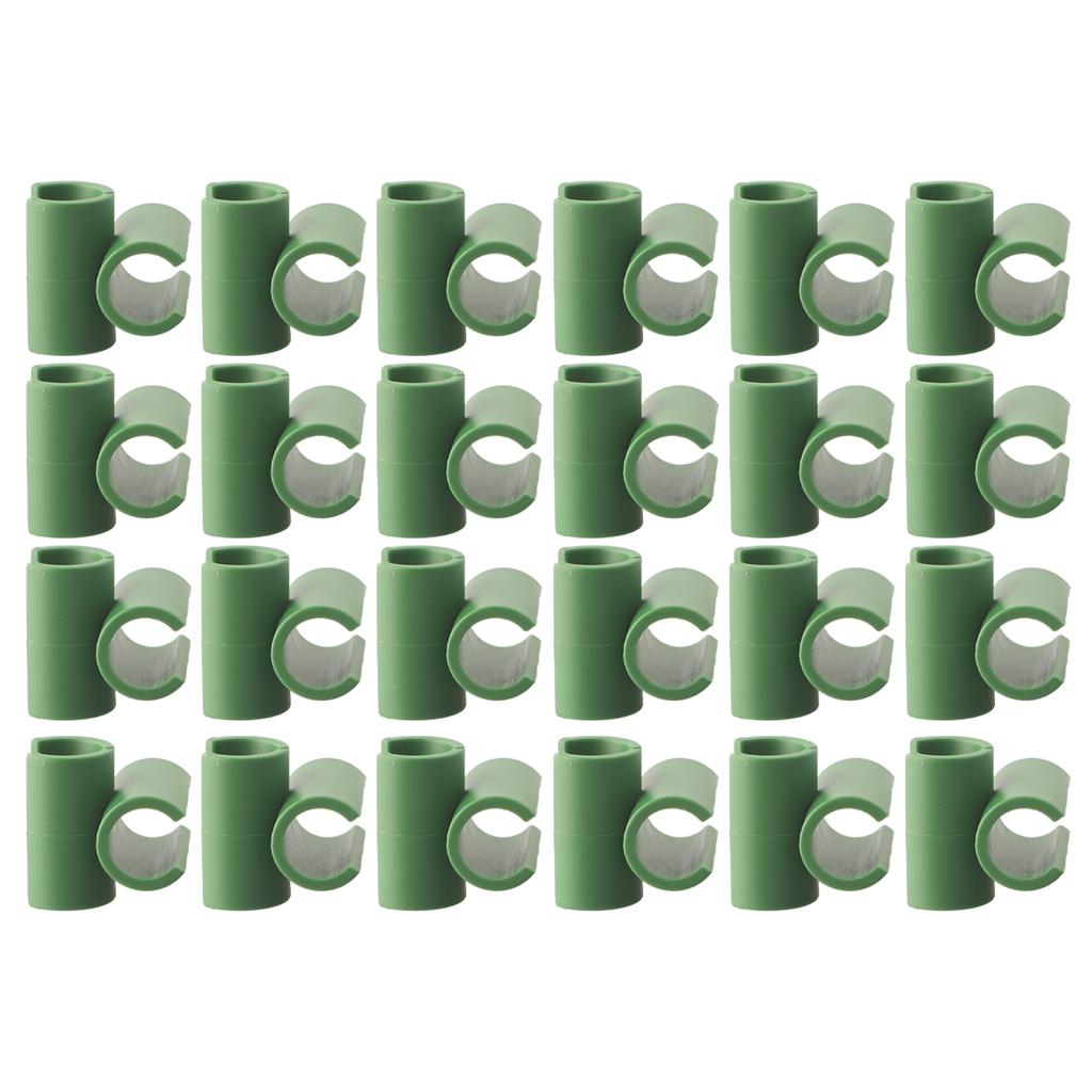 50pcs Plastic Plant Trellis Connector Clip Garden Vegetable Frame Rod Support Fixed Connector Pillars Stake Clips Supplies