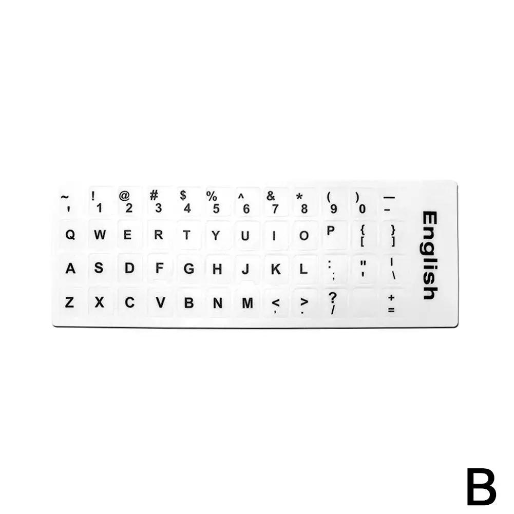 English Letters Keyboard Stickers Frosted PVC Sticker For Tablet Notebook Computer Desktop Keyboard Keypad Laptop S0R8