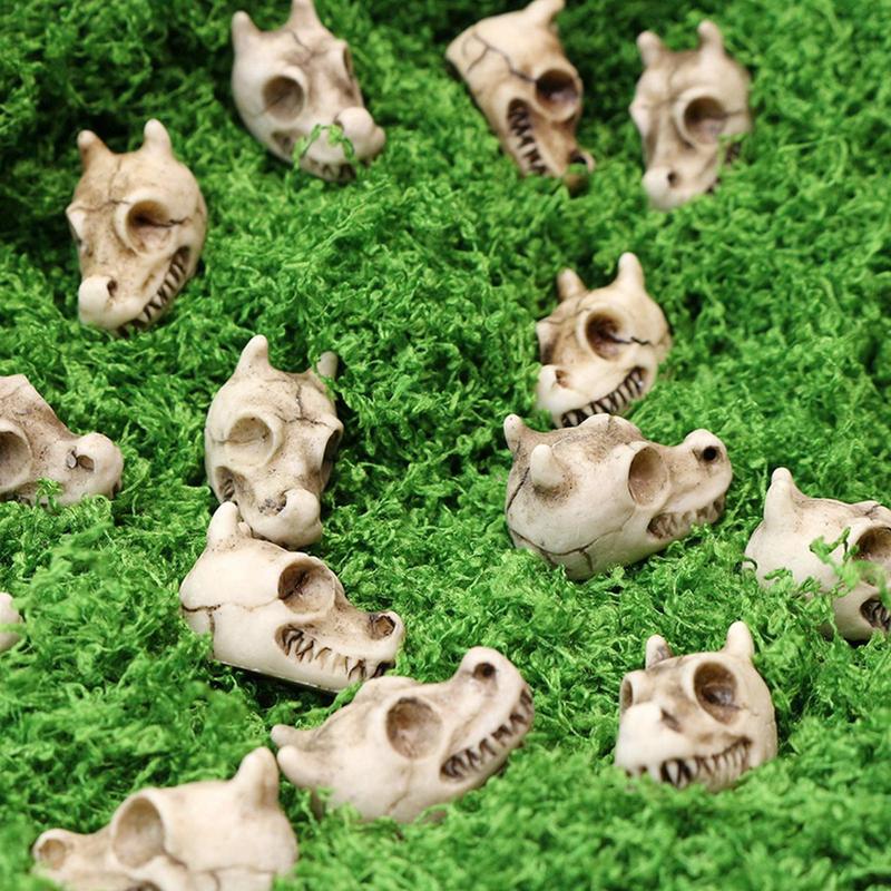 Decorative Stones Plant Rocks 20X Polished Dragon Skull Design Accessories Decoration Crafts For Garden Landscaping Indoor