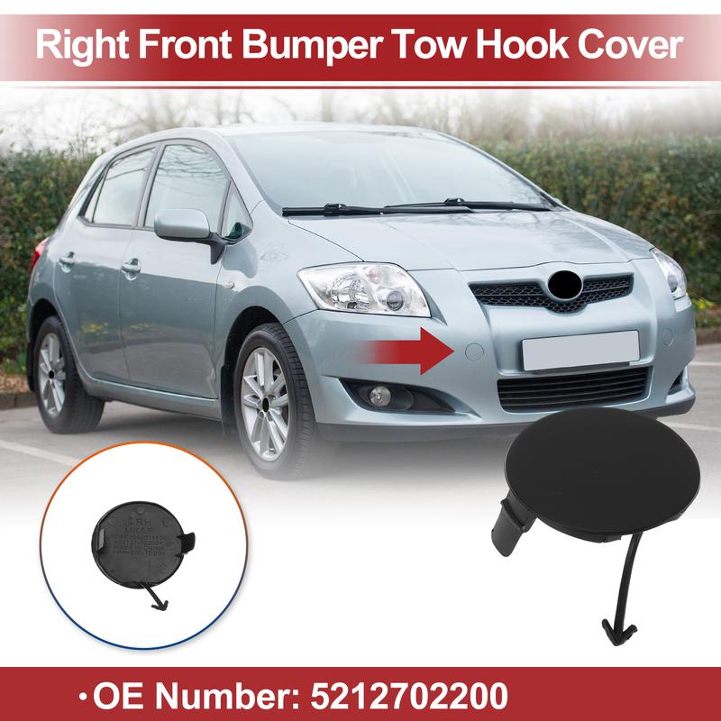 X Autohaux Right Front  Car Tow Hook Cover Cap for Toyota Auris 2006-2009 No.5212702200
