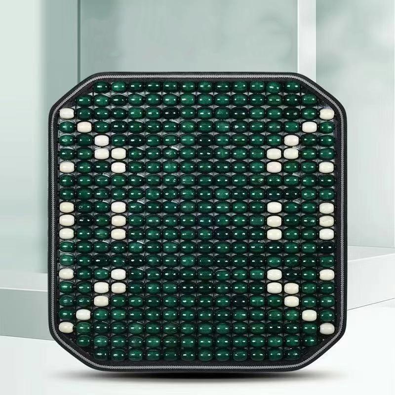 Letný Drevený Korálkový Podsedák na Autosedačku Priedušná Chladivá Podložka Univerzálna Ventilovaná Chladiaca Podložka na Sedadlo pre Všetky Ročné Obdobia