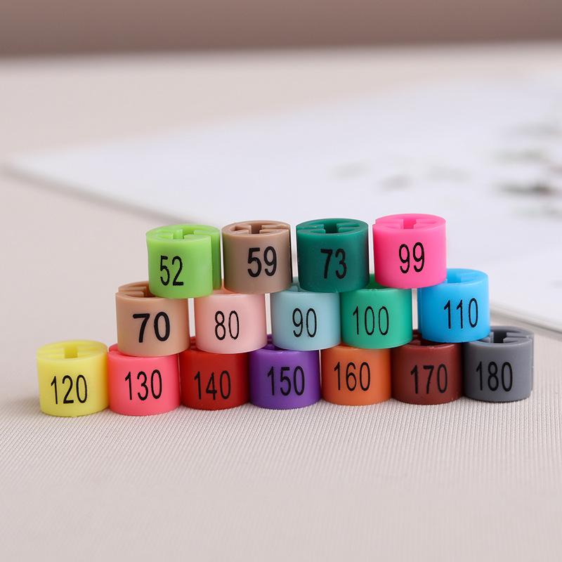 Colorful Children's Clothing Store Double-Sided Printed Size Buckle Round Hangers