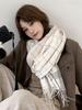 Women Winter Knitted Scarf Headscarf Ladies Men Casual Preppy Plaid Tassel Warm Scarve Mujer Male Foulard Wrap Shawl New Korean