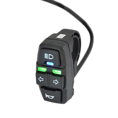 Bicycle Headlight and Tail Light Set 24-48V Ebike Turn Signals Front and Back Light Electric Bike Light Horn Kits with Switch