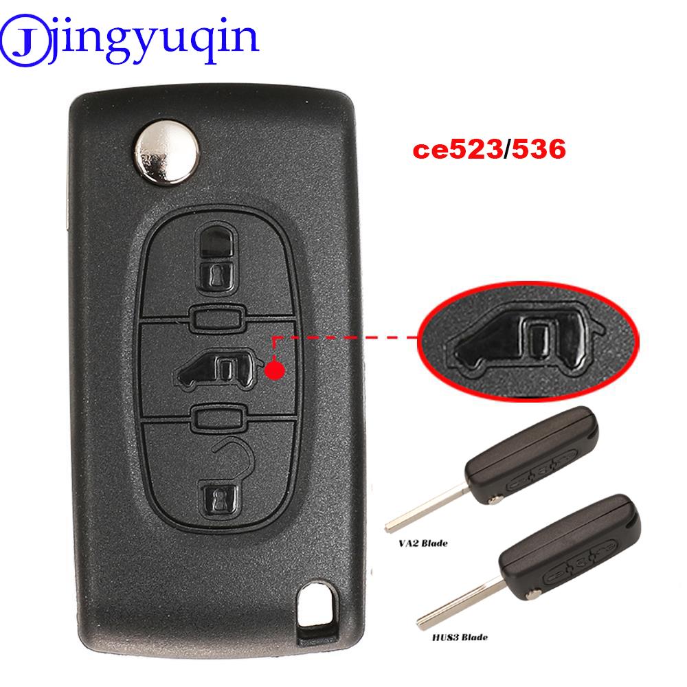 

jingyuqin CE0523/CE0536 Remote Car Key For Fiat Scudo For Peugeot Partner Expert For Citroen Berlingo Dispatch (Van) Remote Key For Peugeot зніміть синього кольору