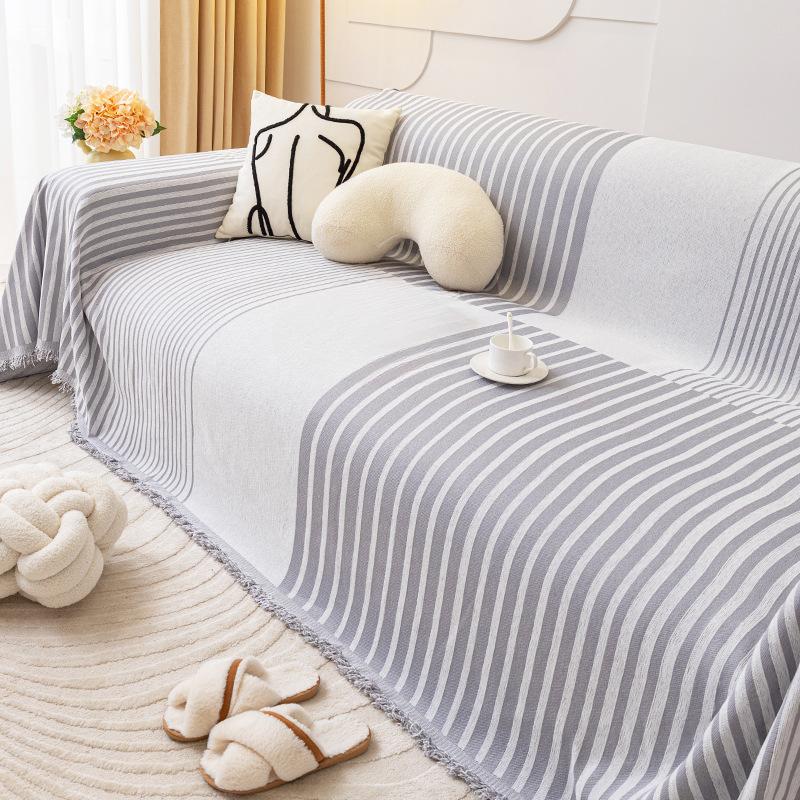 

Чехол для дивана из синели, универсальное полотенце Four Seasons, простая и легкая роскошная подушка для дивана Sense, универсальное полностью завернутое покрытие, противоскользящее одеяло 180*130cm