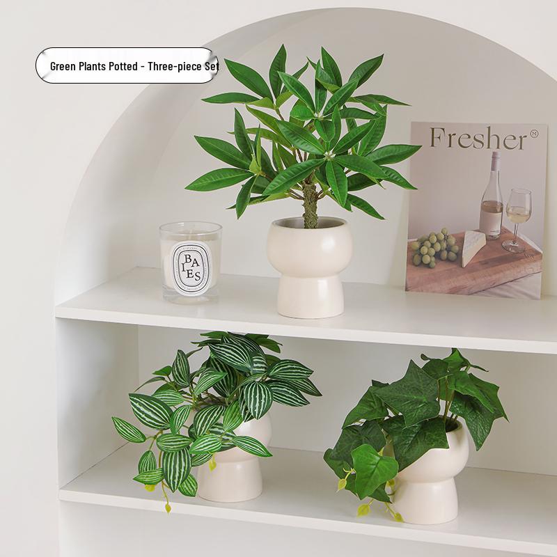 Artificial Bionic Potted Plant for Living Room Table or TV Cabinet