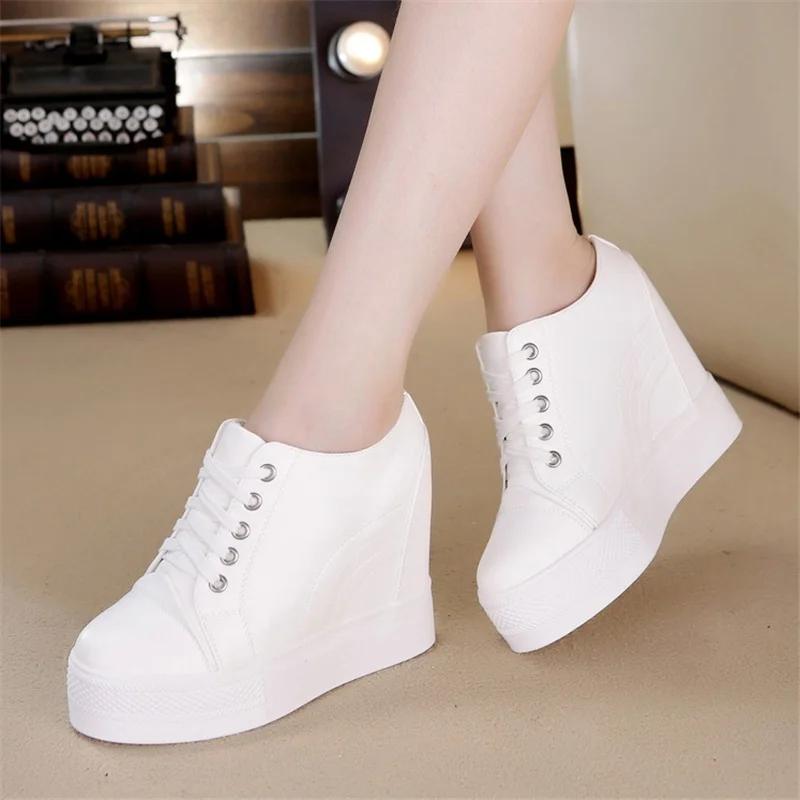 Women Winter Platform Sneakers Warm Fur Plush Insole Ankle Boots Women Spring Chunky Shoes Lace-up Tennis Shoes Woman Mujer 11CM