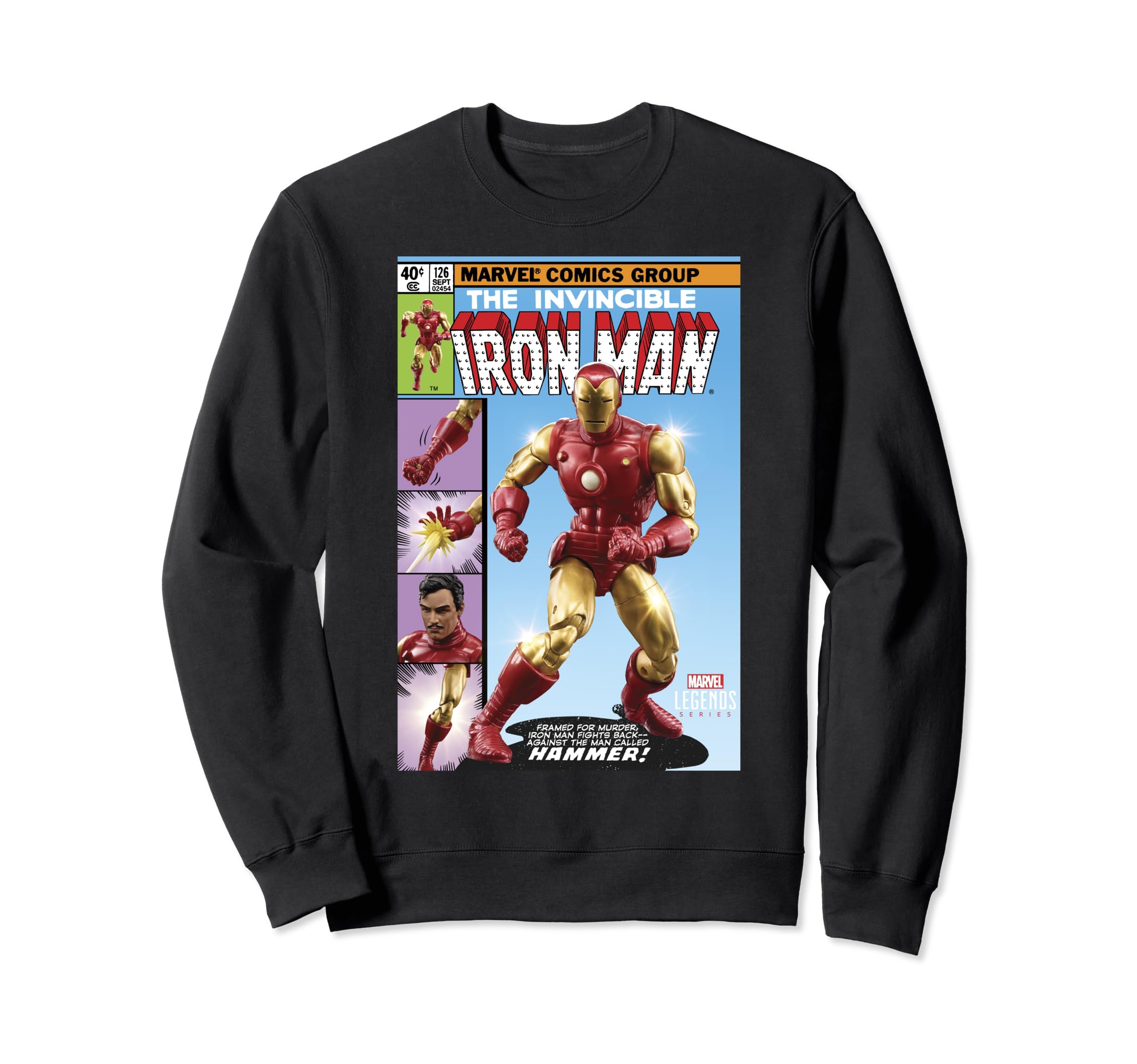 

Толстовка Marvel Legends Series Invincible Iron Man Comic Cover