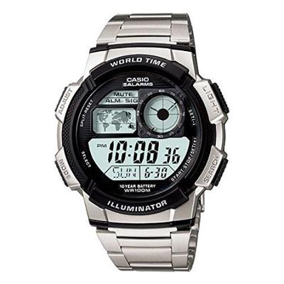 CASIO Casio AE-1000WD-1A AE1000WD-1A Sports World Time Equipped Metal Belt Men's Watch Wristwatch [Item]