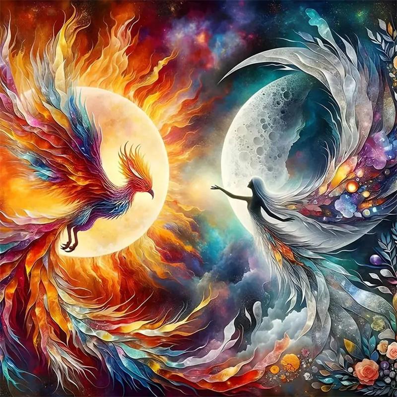 

DIY алмазная живопись животное набор для вышивки крестом мозаика искусство алмазная живопись полный круг/квадратный алмаз украшение дома Round 30x30cm