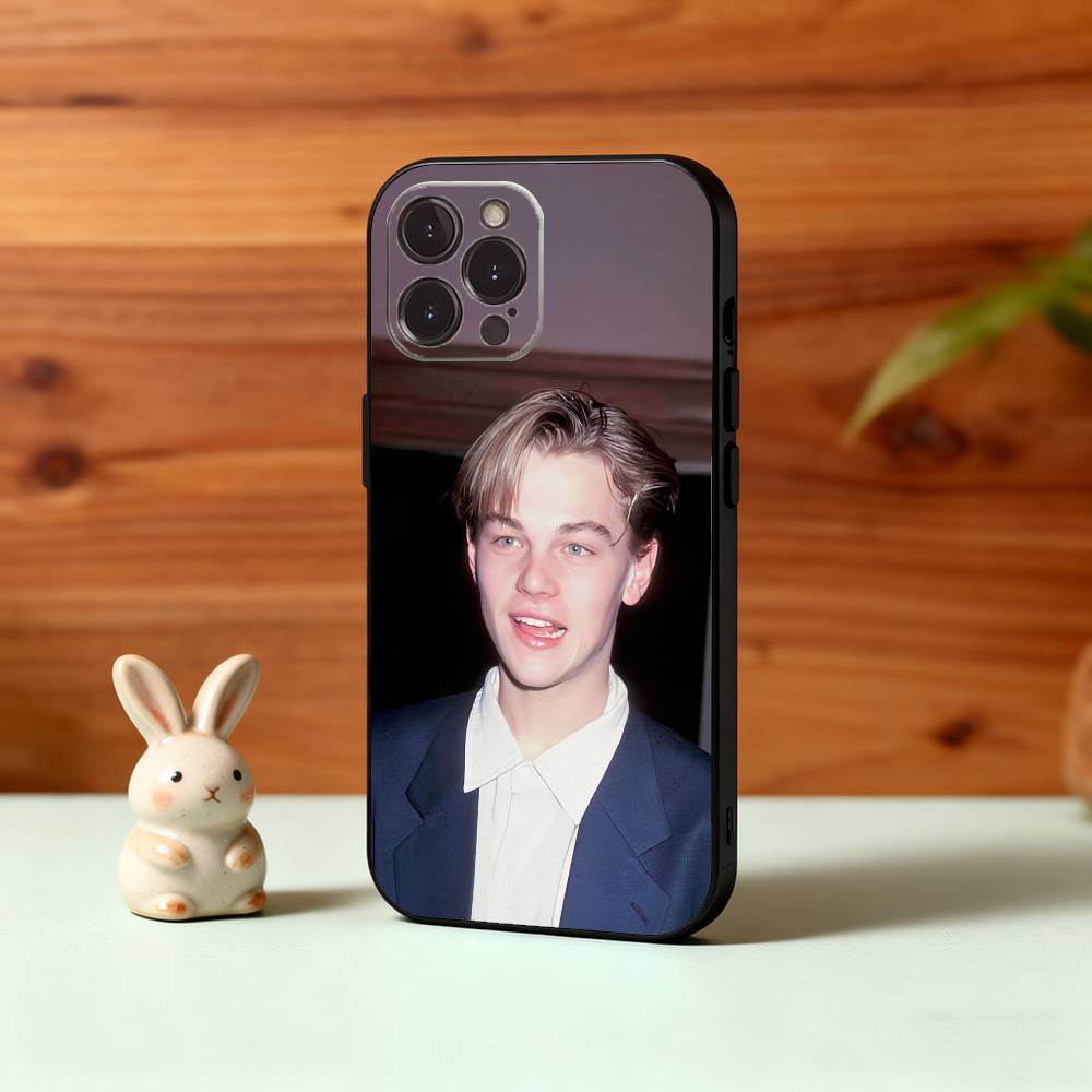 L-Leonardo D-DiCaprio 90s Retro Style Phone Case For iPhone17,16,15,14,13,12,Plus,Pro Max, 5G Others Soft Black Cover iPhone17promax