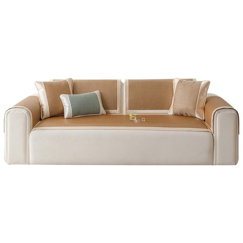 Summer Rattan Sofa Cushion New Sofa Cover Cloth Non-slip Cool Ice Rattan Sofa Mat Summer Seat Cushion