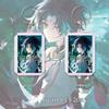 Genshin Impact Xiao Badge Keychain Set: Laser Ticket, Postcard & Bookmark Gift - New Lucky Bag
