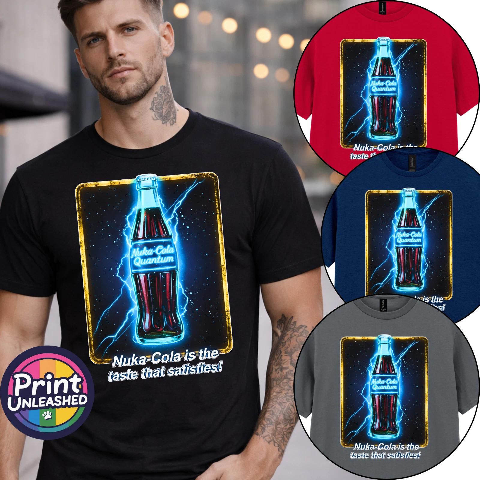 Nuka Cola T-Shirt Fallout Graphic Top Unisex Tee S-2XL 6 Colours Gift for Dad 3XL