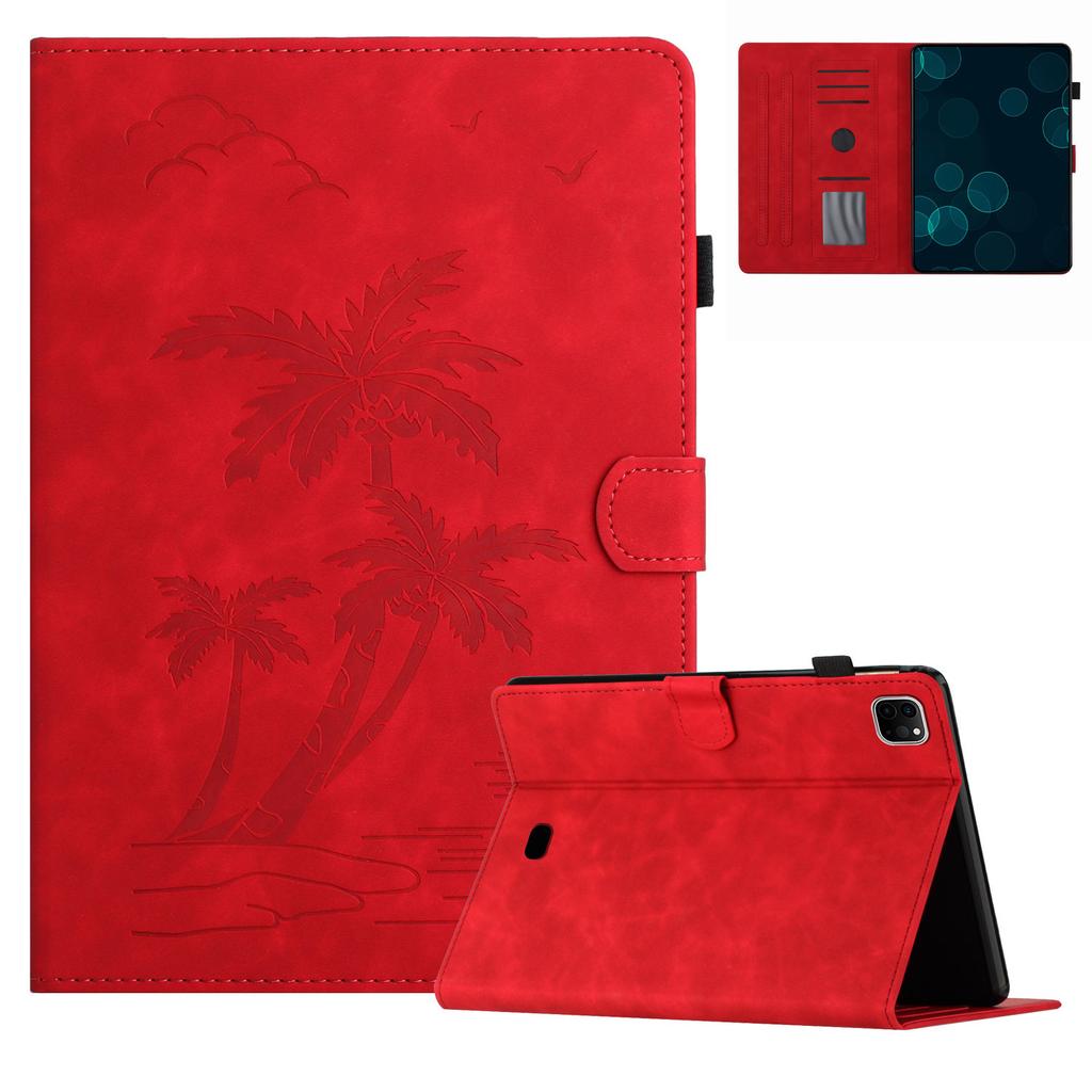 Applicable to iPad Pro 11 tablet leather case, Samsung Tab S9 skin matte embossed card holder anti-drop case