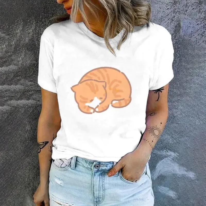 Женская футболка с круглым вырезом — фото 9