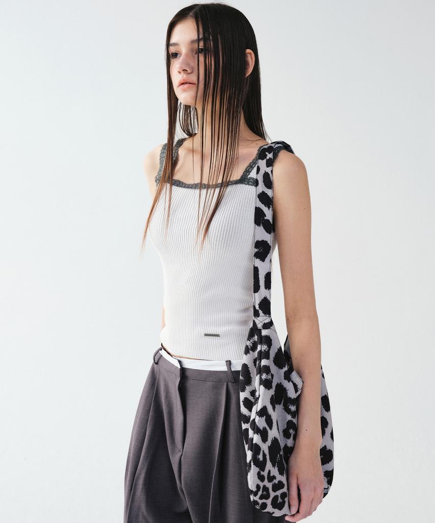 Nick&Nicole Leopard Twoway Square Bag_Black