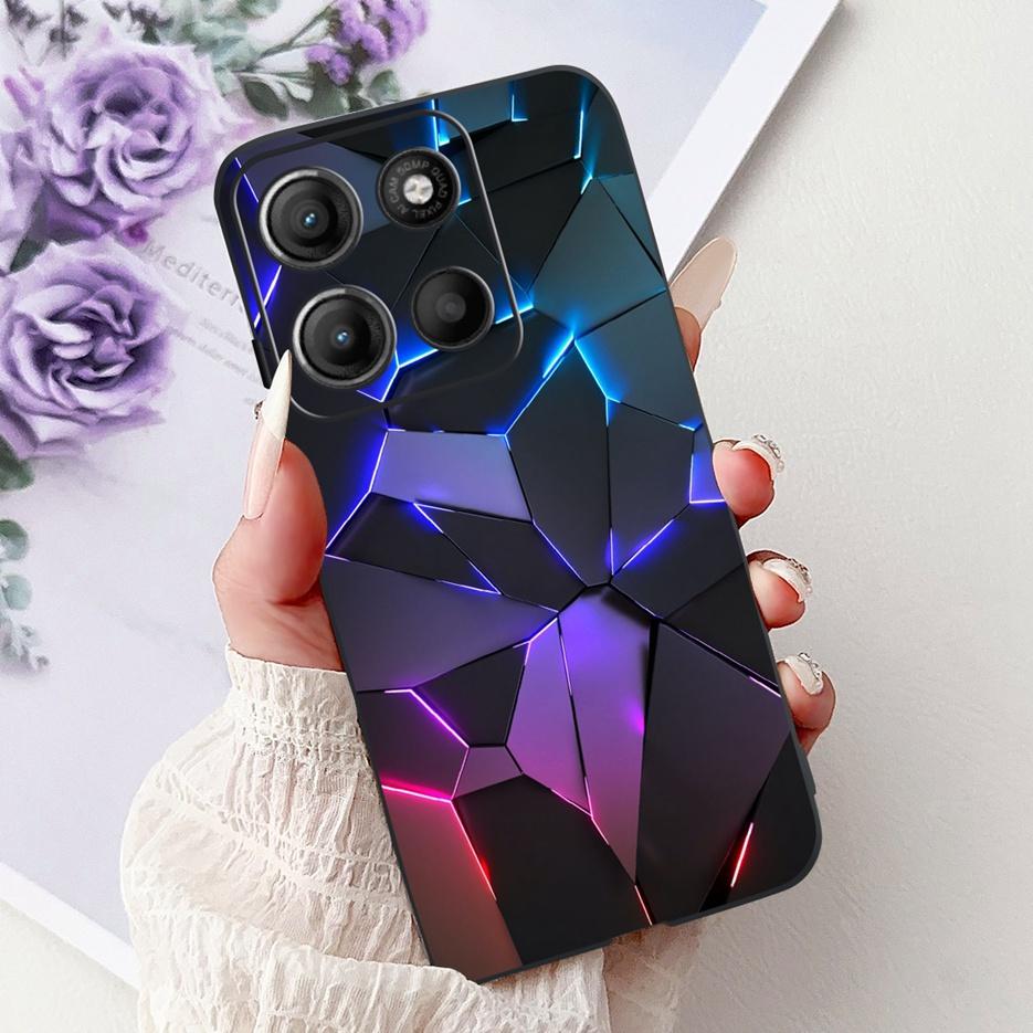 For Motorola Moto G15 Case Moto G75 XT2437-2 Luxury Popular Painted Cover Soft TPU Phone Case For Motorola G15 G 75 MotoG75 Bags