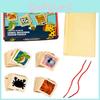 Animal Wooden Figures Toy Early Childhood Educational Shadow Game Matching