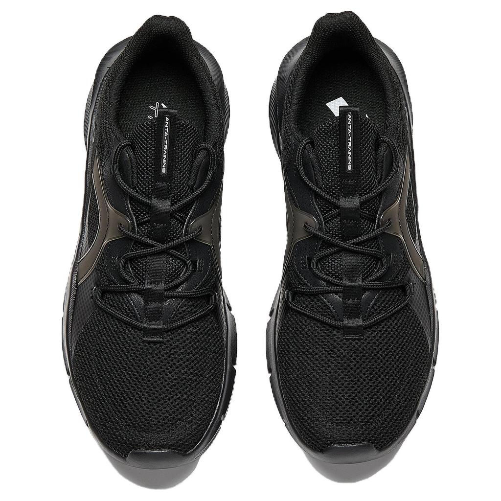 Anta Slip Resistant Abrasion Resistant Low top Training Running Shoes Men's Mystic Moon Black 112447701R-2