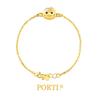 Porti 24k Gold 1.875g Snake Crown Chain Bracelet