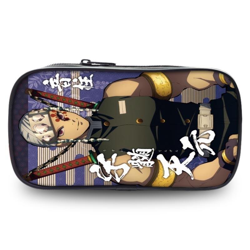 Durable Slayer Demon Pen Bag Versatile Oxford Fabric Large Capacity Stationery Holder