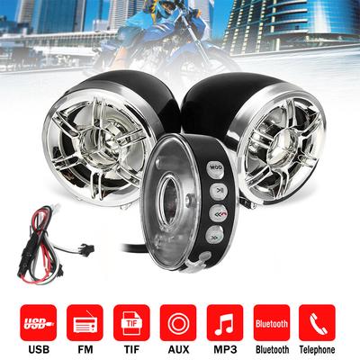 Audio System Bluetooth-Compatible USB FM MP3 Player Anti Theft Alarm System Waterproof RGB Light Motorcycle Electronic Accessory