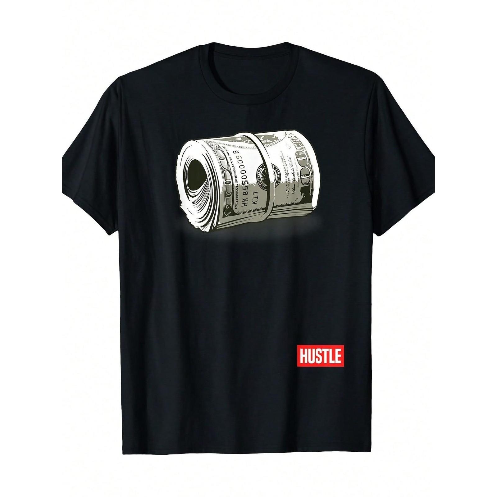 Hustle T-Shirt Hundred Dollar Bill Mo Money By Zany Brainy 100% Cotton T-Shirt S разноцветный