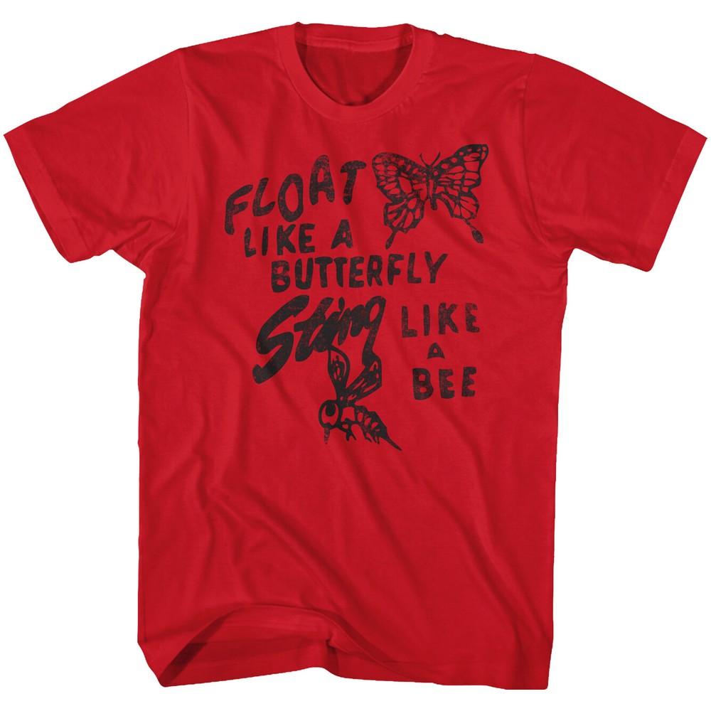 Muhammad Ali Champ Quote Float Like A Butterfly Sting Like A Bee Men s T Shirt Unisex T-Shirt S