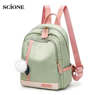 2020 New Oxford Cloth Backpack Women Fashion Casual Contrast Color Waterproof Travel Backpack Student School Bag