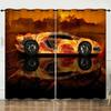 Curtain Race Racing 3D Digital Printing Blackout Curtain Punching