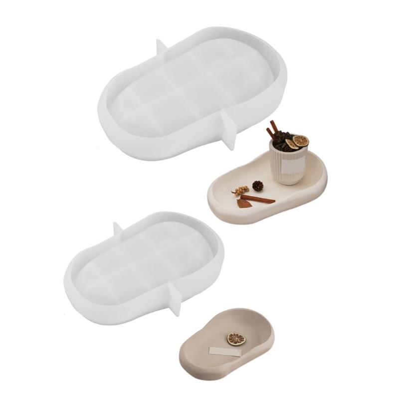 Versatile Silicone Resin Tray Mould Silicone Resin Large Irrgular Shaped Tray Making Mold  for Decorative Trays suit