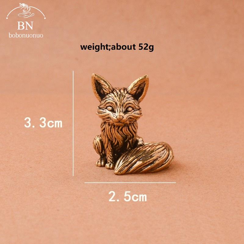 

Античная бронза любовь Милые лисички Миниатюрные фигурки Настольное украшение Декорации Аксессуары Медная скульптура животного Домашний декор Ремесла