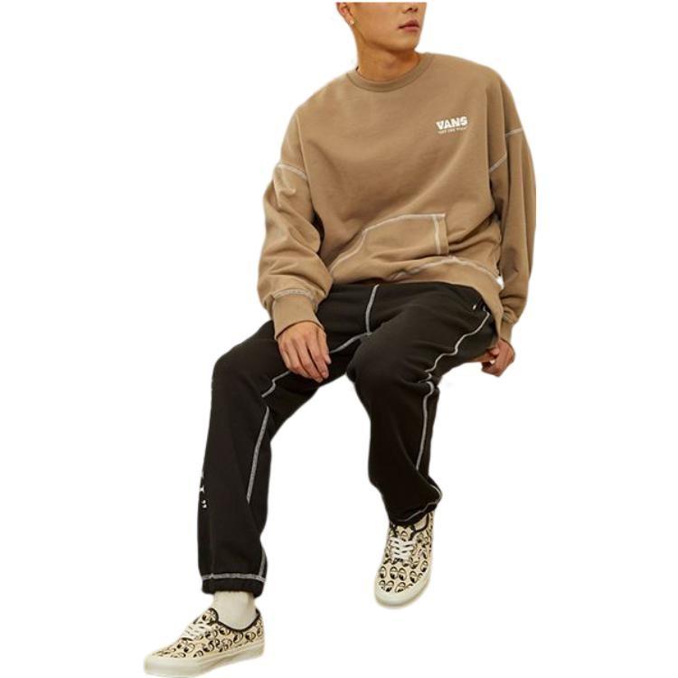 Vans Sweatshirts Unisex Light Umber Crew Neck Moderate Regular VN0A5H9GYEH