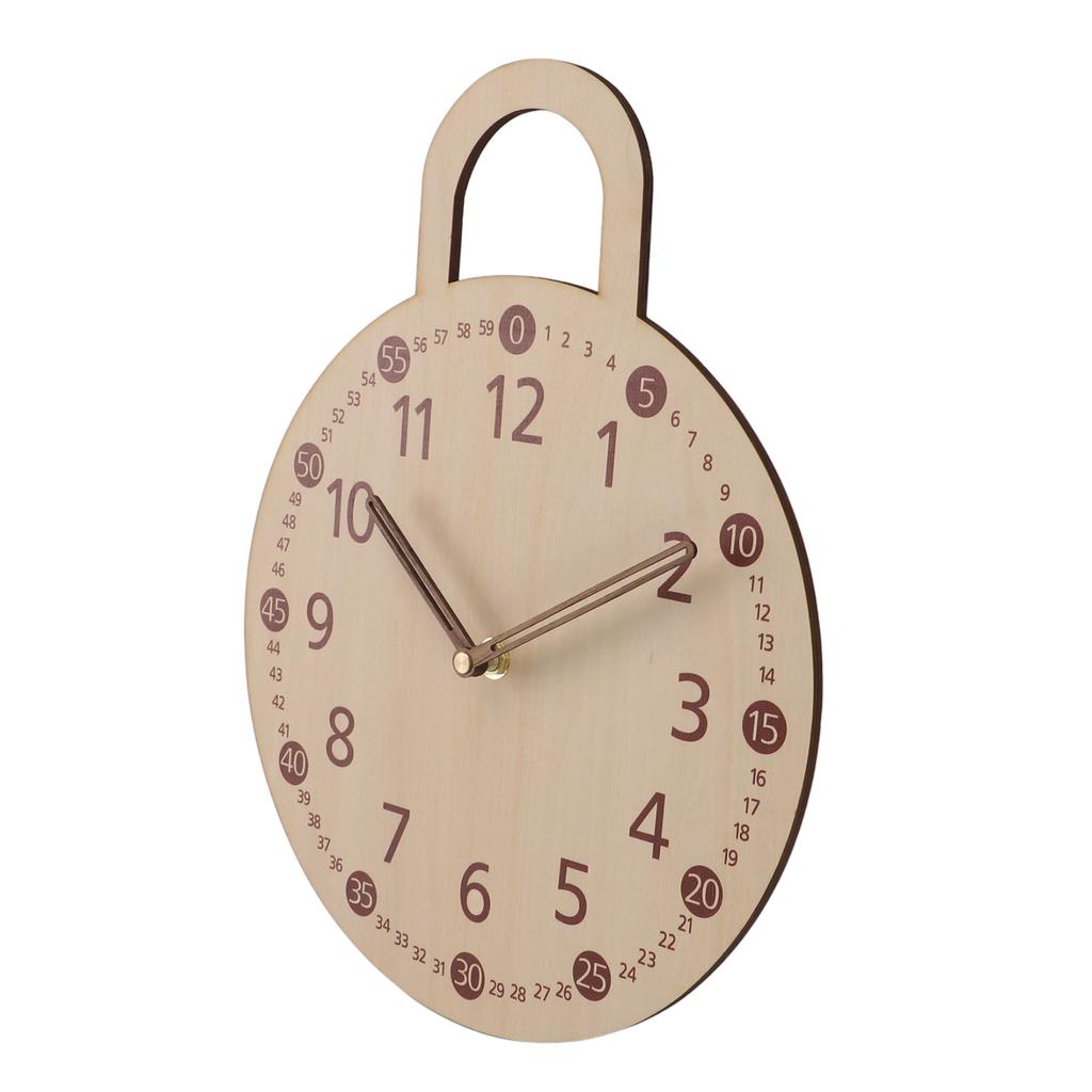 Vintage Dekoratif Saat Ihlamur Kontraplak Minimalist Sessiz Çiftlik Evi Duvara Monte Saat Ev için