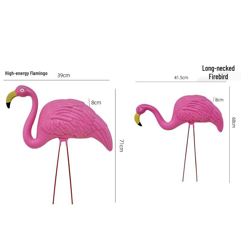 Outdoor Garden Simulation Plastic Red-crowned Crane Decor