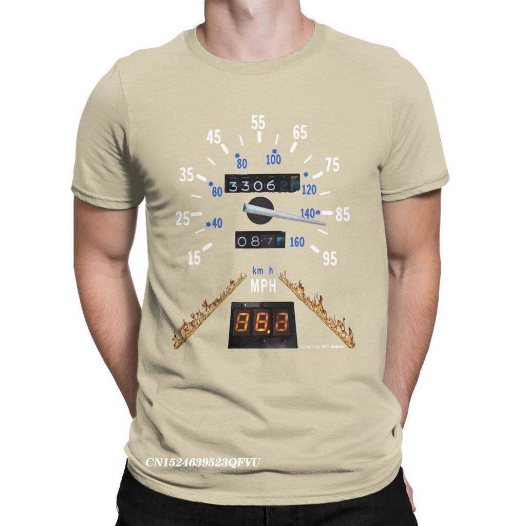 Men's Tshirt Time Travel Movie BTTF Leisure Tees Harajuku T-Shirts Premium Cotton Adult Clothes