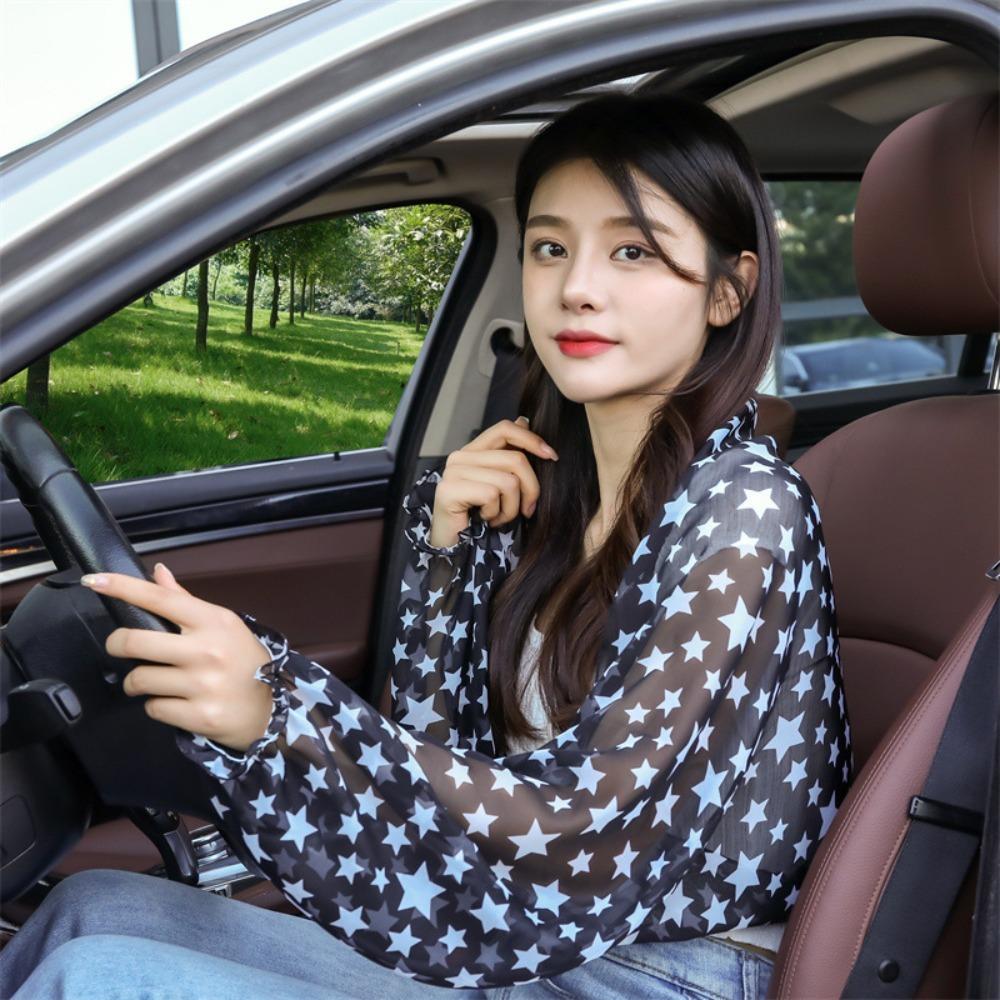 

Нарукавники с защитой от ультрафиолета, шифоновые манжеты, рукава 60-80 см, одежда для защиты от солнца для женщин 2