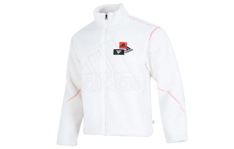 Adidas Velvet Jackets Men s White Stand Collar Moderate HN8955 M