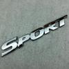 Emblema Cromato 3D "SPORT" - Adesivo Riflettente Metallico per Portiera Auto, Adatto per Styling e Decorazione del Veicolo, Emblema Sportivo per Auto|Emblema Moderno per Auto