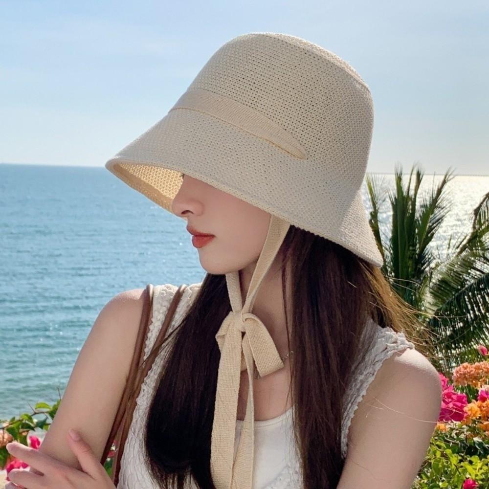 Adjustable Straw Hat Breathable Fisherman Cap Fashion Sun Hat  Outdoors