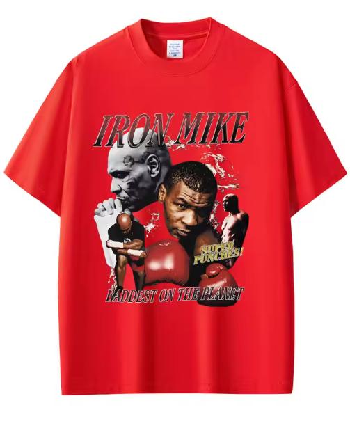 Mike Tyson Baddest On The Planet Tshirt Unisex Unisex Hip Hop Vintage T Shirts Unisexs Fitness Gym Breathable Pure Cotton Tshirts