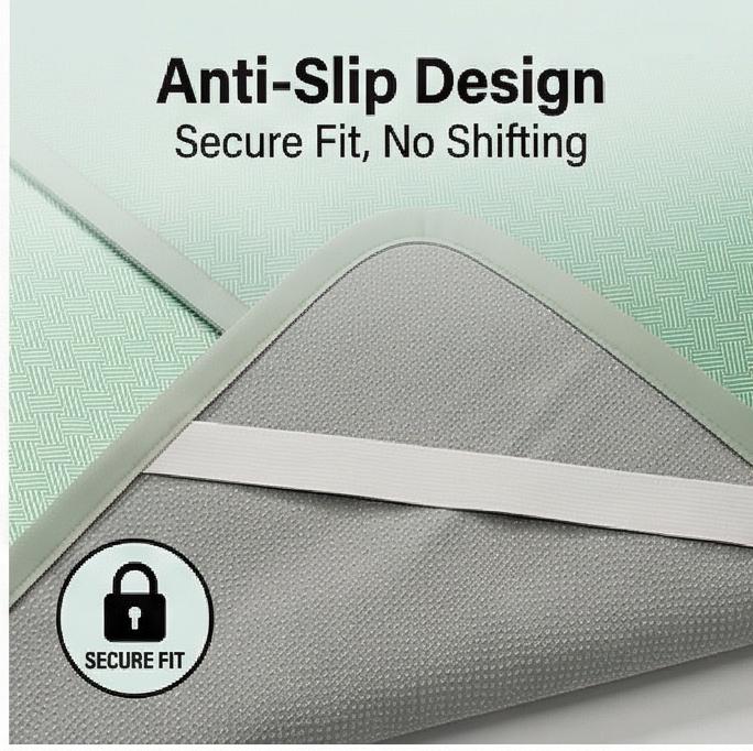 Wormwood Ice Silk Cooling Mat Set, Fitted/Flat Sheet, 2/3-Piece Mattress Protector for Summer Air-Conditioned Rooms