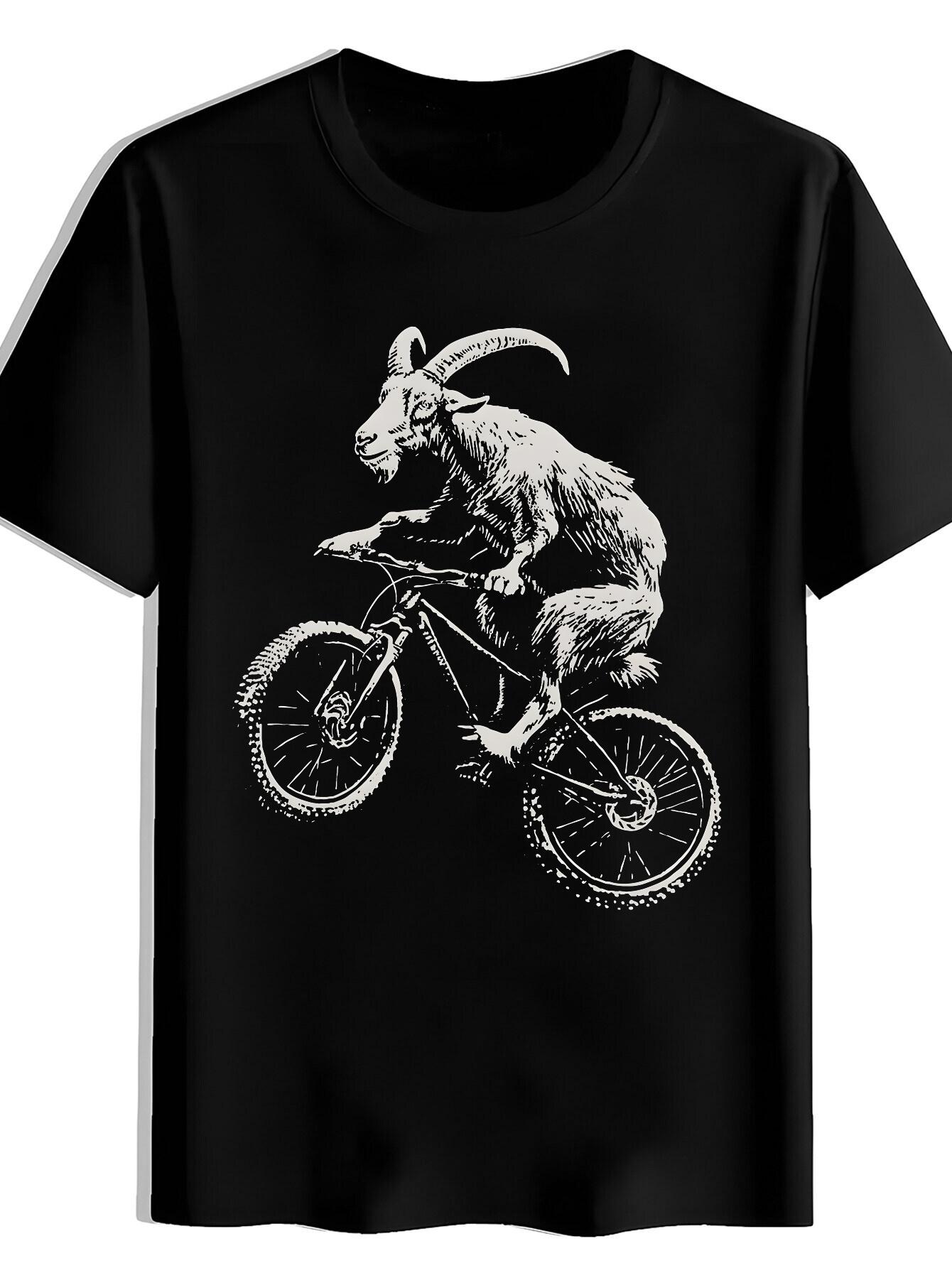 T-shirt A Short-Sleeved Featuring Animal Prints XXXL