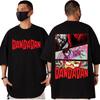 Hot Sales Japan Anime Granny Cat Graphic T Shirt Fashion Cartoon Oversized T-shirt Men Women Vintage Casual Cotton T-shirts