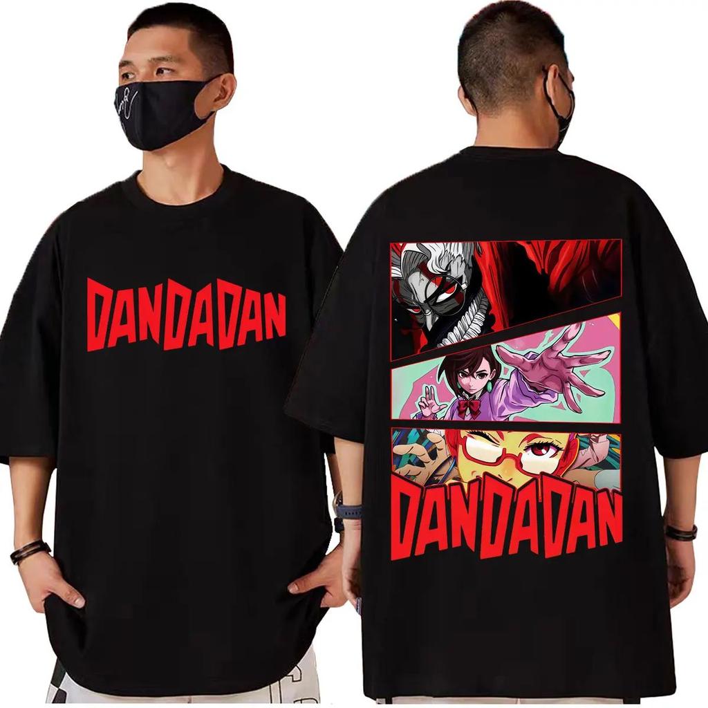 Hot Sales Japan Anime Granny Cat Graphic T Shirt Fashion Cartoon Oversized T-shirt Men Women Vintage Casual Cotton T-shirts