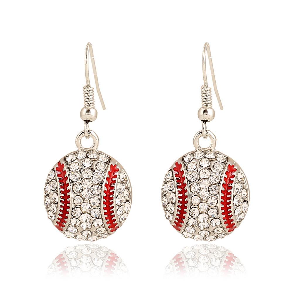 Basketball Water Pendant Earrings For Women With Fashionable Sport Elements And Trendy Look