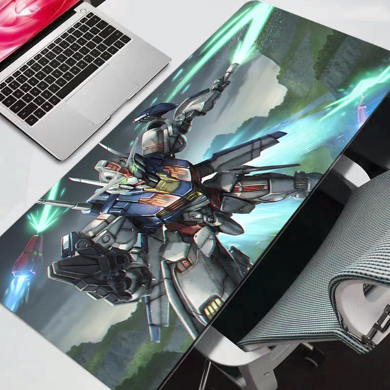 

Mouse Pad Mobile Suit Gundam anime Large Rubber PC Computer Gaming Accessories Mousepad Desk Mat Locking Edge Gamer Carpet 30x60x0.2cm