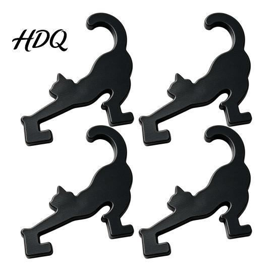 Keychain Display Rack Pegboard Cat Hooks 3D Printed Cute Kitty Easy Install Pegs Decorative Hangers for Craft Room Home Office Desktop Accessory
